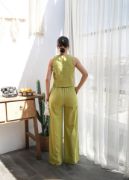 Keten Bluz Ve Pantolon İki̇li̇ Takim resmi